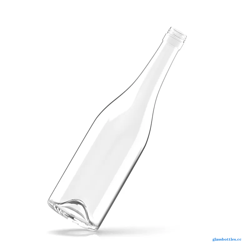 Factory Direct Supply 750ml Empty Oval Transparent Whiskey Bottle Glass With Screw Cap插图2