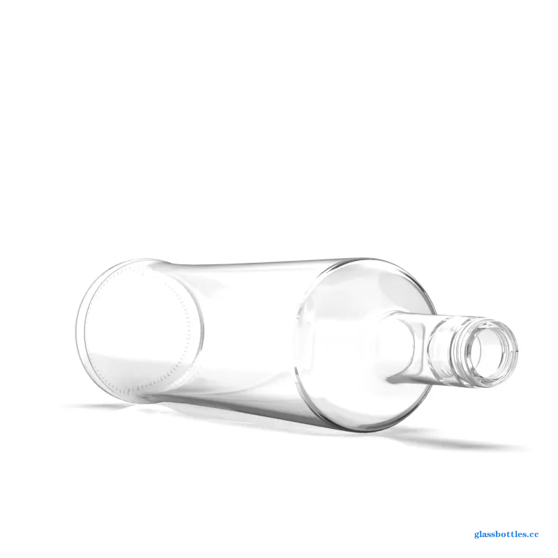750ml Thick Bottom Round Shoulder Glass Bottles With Screw Cap-Factory wholesale of glass bottles,wine bottles,whiskey bottles,vodka bottles,rum bottles,bottle caps