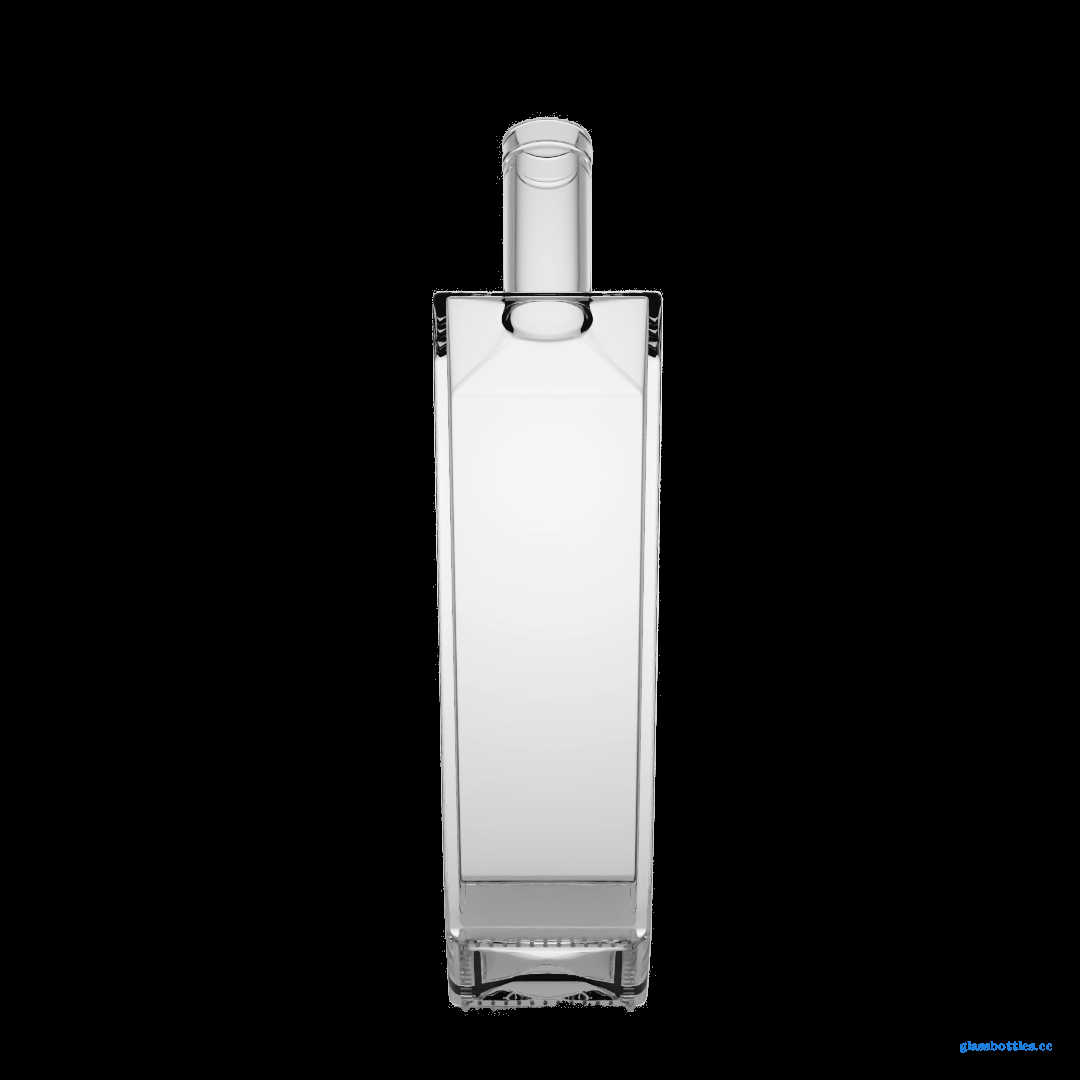 750ml Clear Glass Bottle – Square Shape With Smooth Surface Finish – Wholesale Manufacturer插图1
