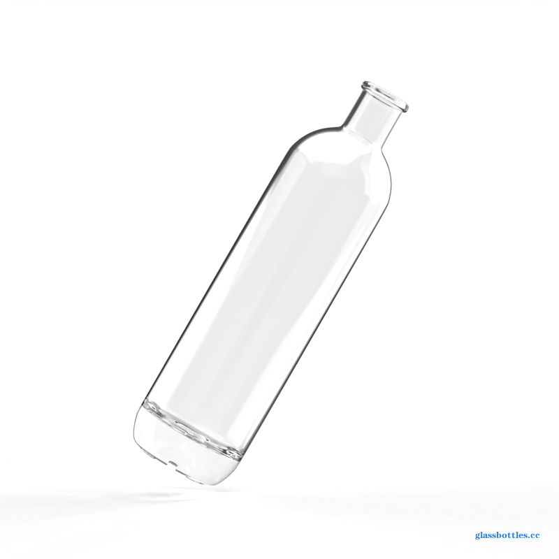 Custom 500ml 750ml Clear Glass Bottle – Smooth Surface, Durable Material, Elegant Tall Shape-Factory wholesale of glass bottles,wine bottles,whiskey bottles,vodka bottles,rum bottles,bottle caps
