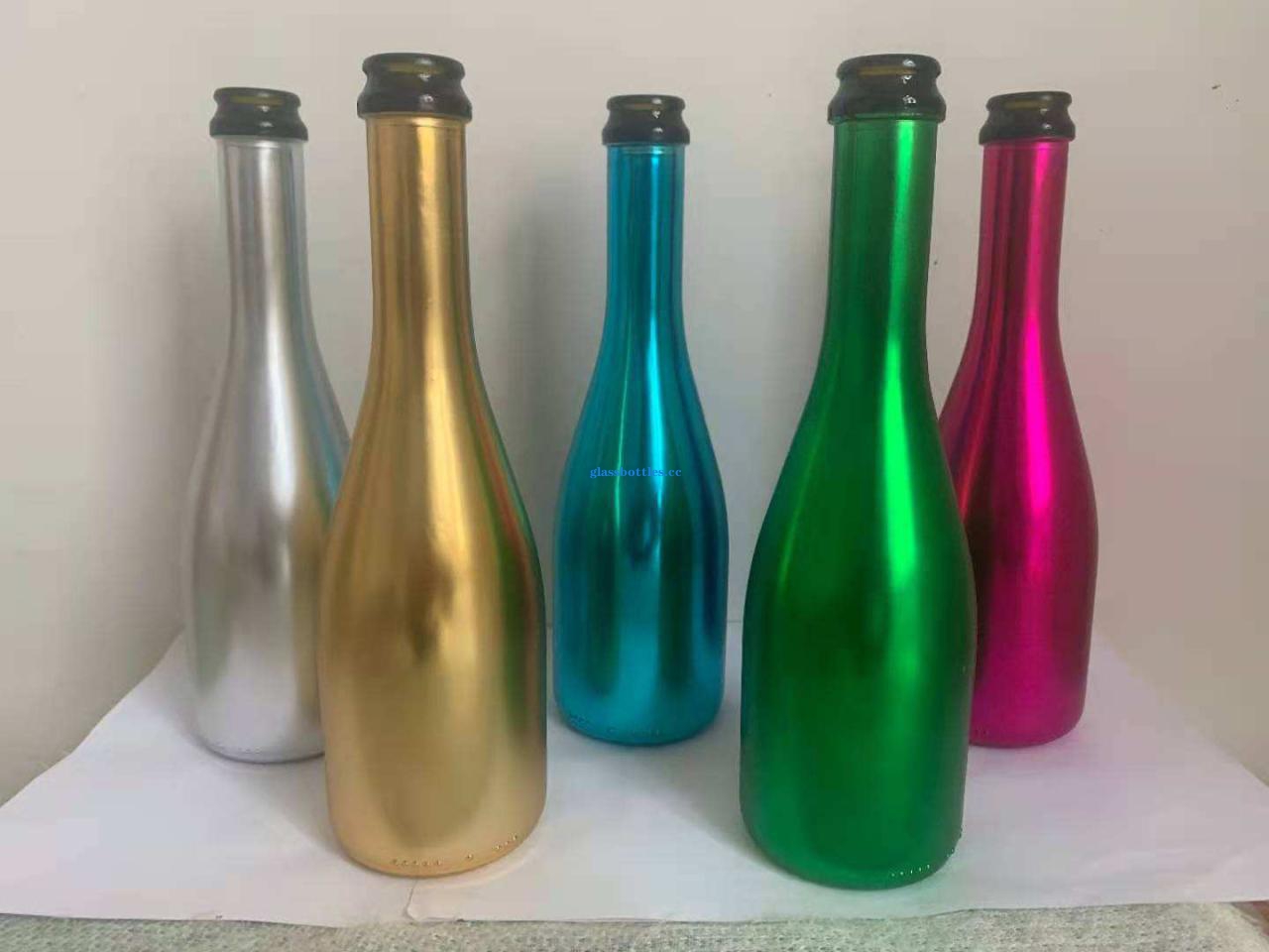 China factory direct sales custom electroplating 700ml glass bottle for champagne插图1