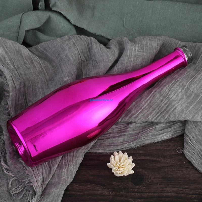 China factory direct sales custom electroplating 700ml glass bottle for champagne插图5