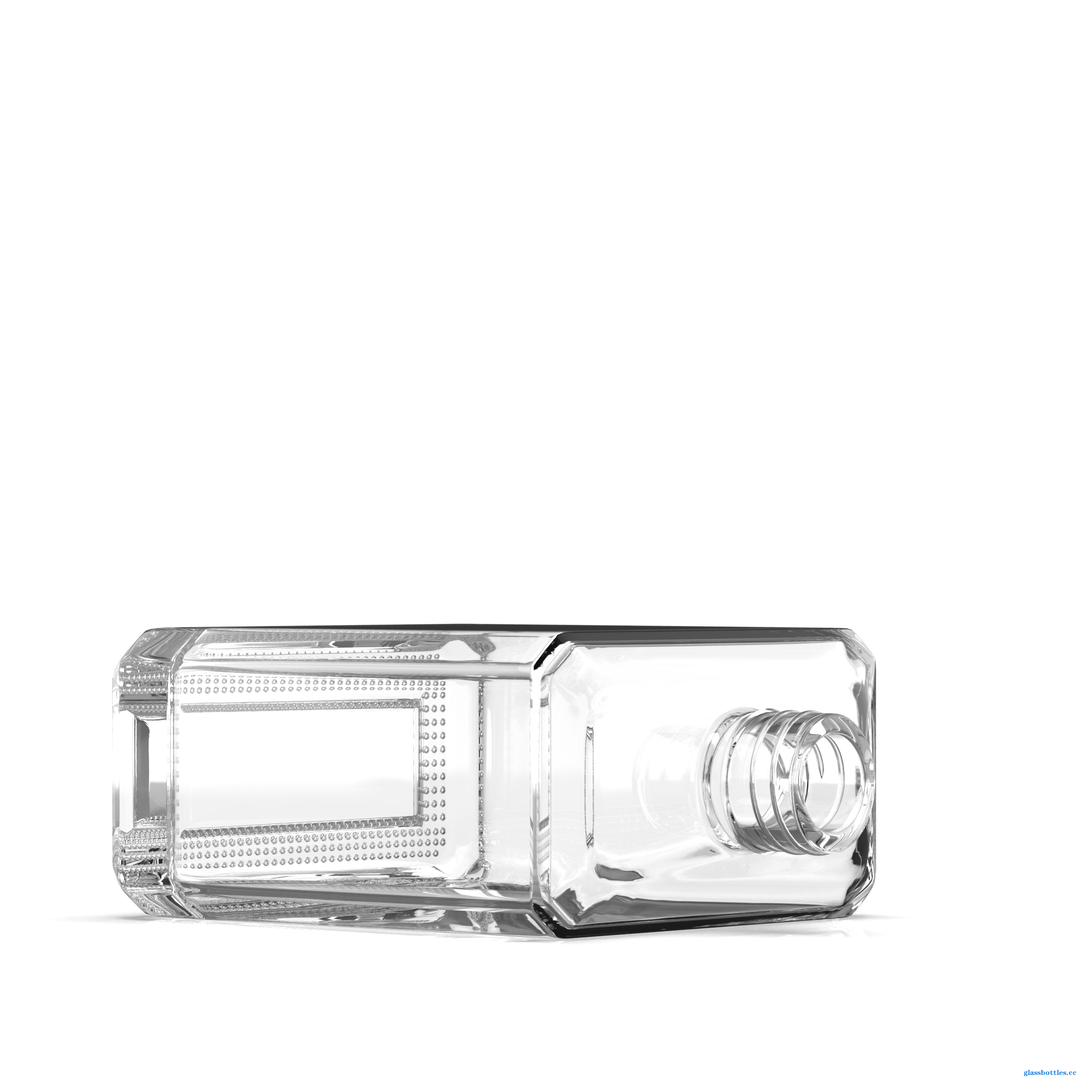 300ml Clear Glass Bottle – Smooth Surface – Modern Square Shape – Ideal For Perfume-Factory wholesale of glass bottles,wine bottles,whiskey bottles,vodka bottles,rum bottles,bottle caps